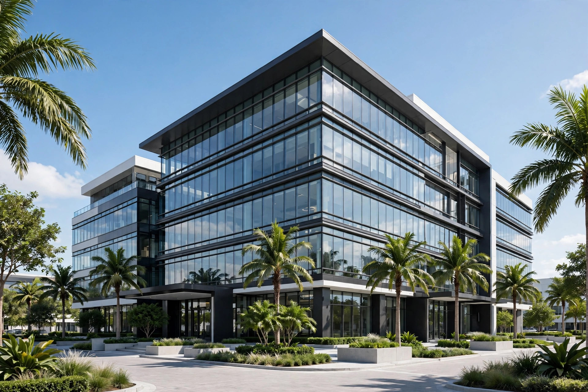 Modern commercial building